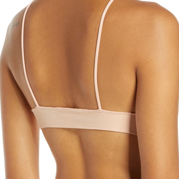 NEW! FREE PEOPLE INTIMATELY nude charlee yoga sports bikini bralette mesh bra - Picture 4 of 8